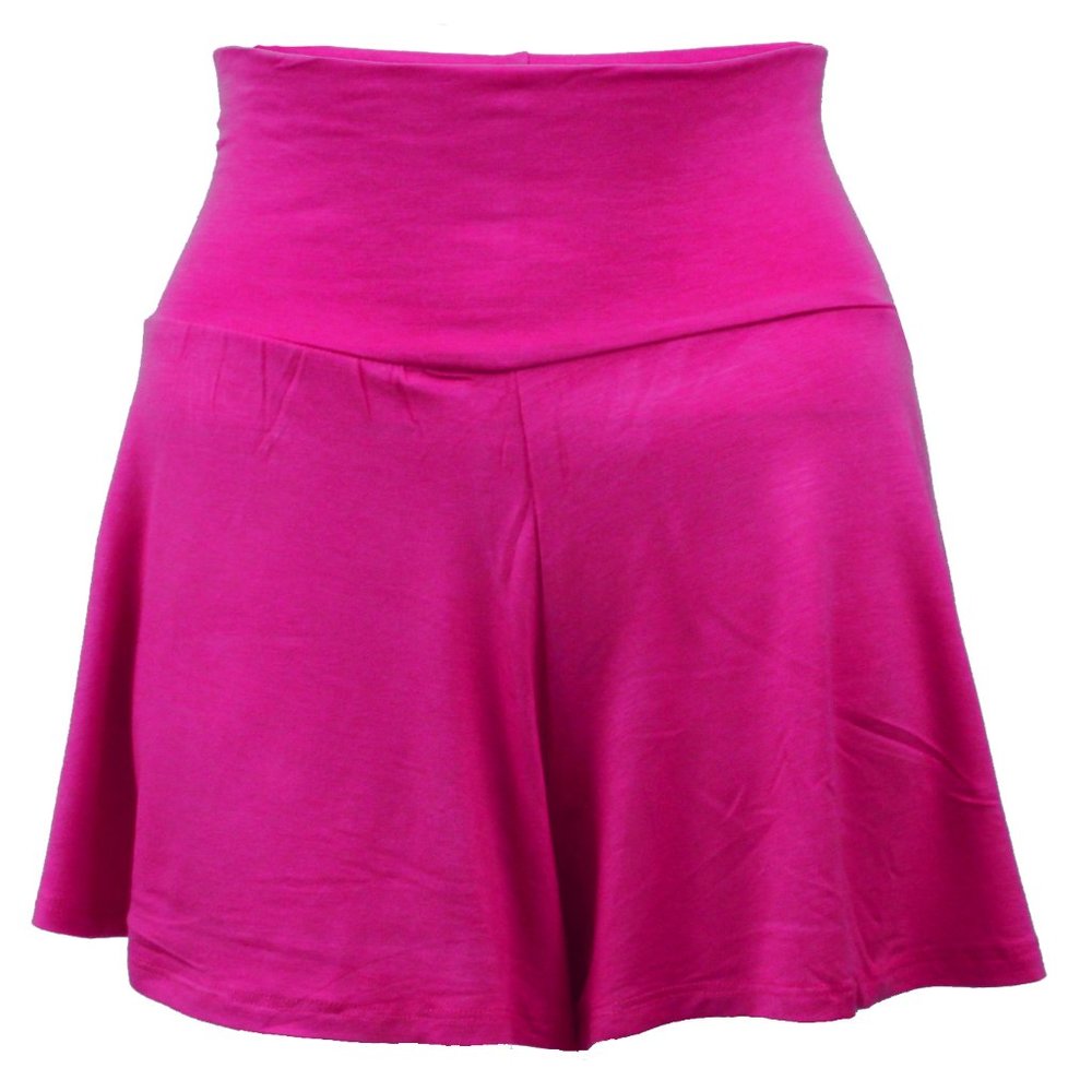 Junior womens stretch high waisted foldover waist